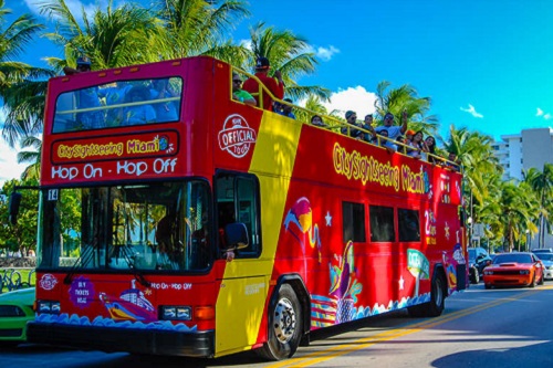 Ônibus panorâmico Hop On / Hop Off em Miami Ingresso Clássico de 01 dia