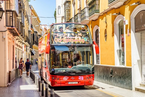 Ônibus panorâmico Hop On / Hop Off em Sevilha Ingresso Premium Experience de 48 Horas